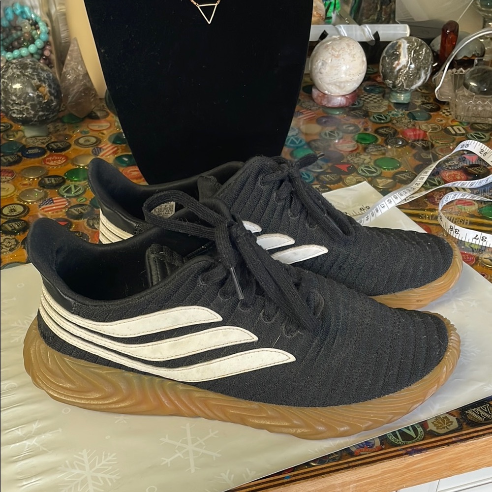 Adidas Sobakov Black and White Sneakers